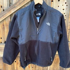 The North Face Fleece Zip Up Black Size Extra Large Kids Youth